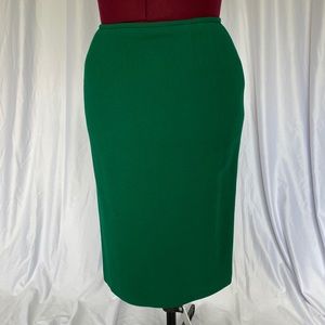 Kasper A.S.L. 100% Wool Green Skirt